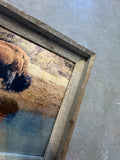 Bison Reflection - FRAMED 11x14 Wood Print