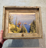 Crater Lake/ Phantom Ship- FRAMED 8x10 wood print