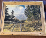 Train Tracks to Nowhere- FRAMED- 16x20 Wood Print