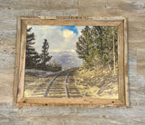 Train Tracks to Nowhere- FRAMED- 16x20 Wood Print