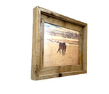 Horse in Montana- FRAMED 8x10 wood print