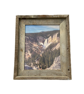 Yellowstone Falls- FRAMED 8x10 wood print