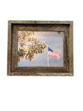 Flag & Flower- FRAMED 8x10 Wood Print