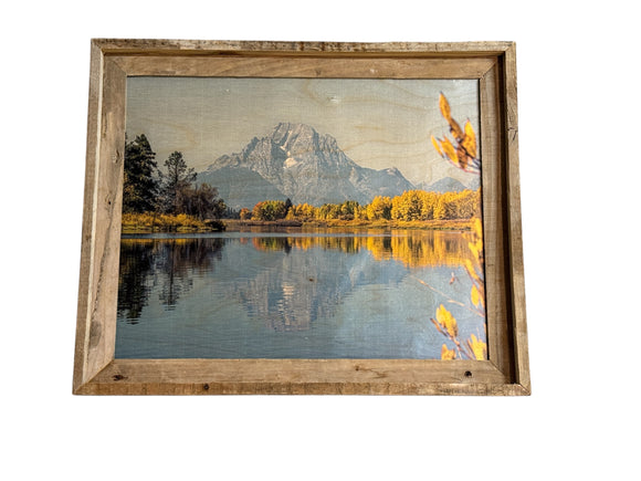 Oxbow Bend- FRAMED- 16x20 Wood Print