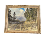 Train Tracks to Nowhere- FRAMED- 16x20 Wood Print